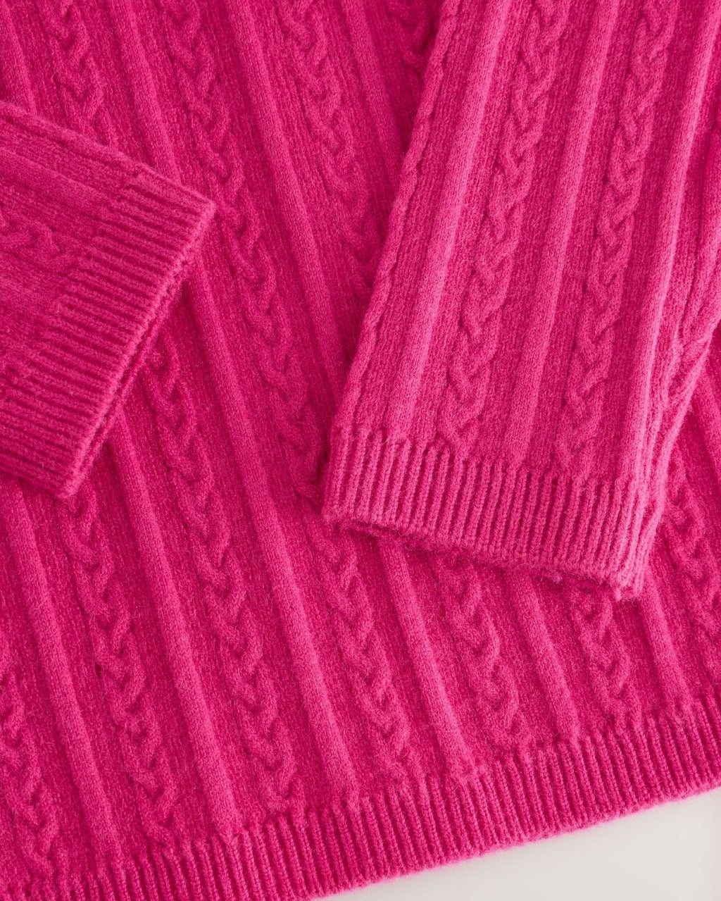 Bright Pink Roll Neck Jumper