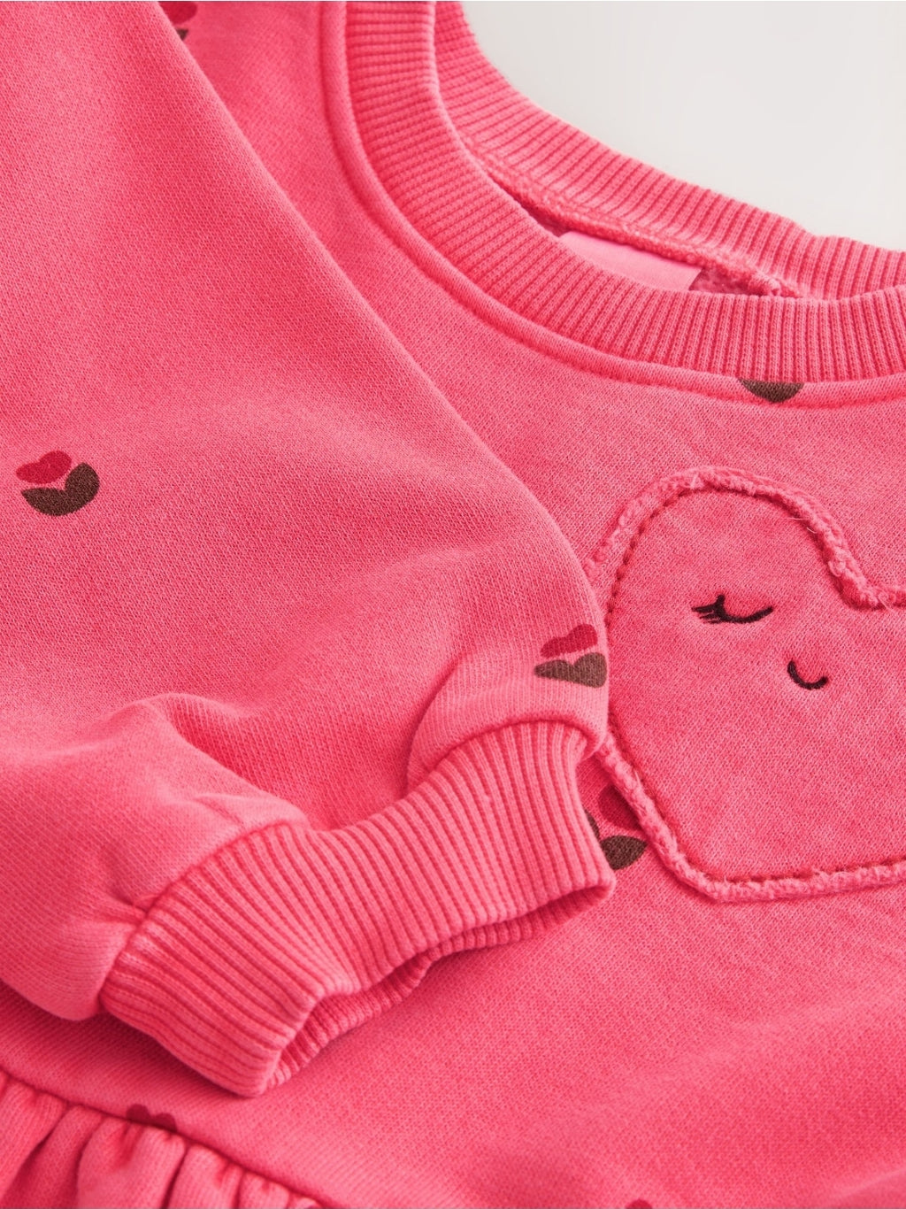 Pink Hearts Long Sleeve Sweat
Dress