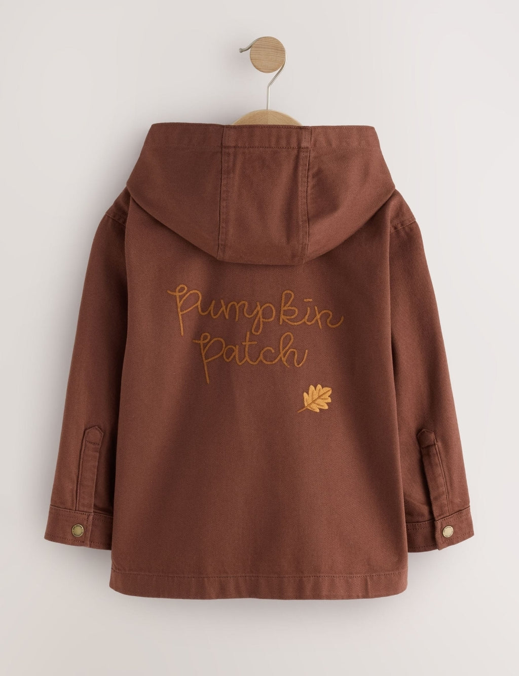 Brown Pumpkin Long Sleeve Hooded
Overshirt