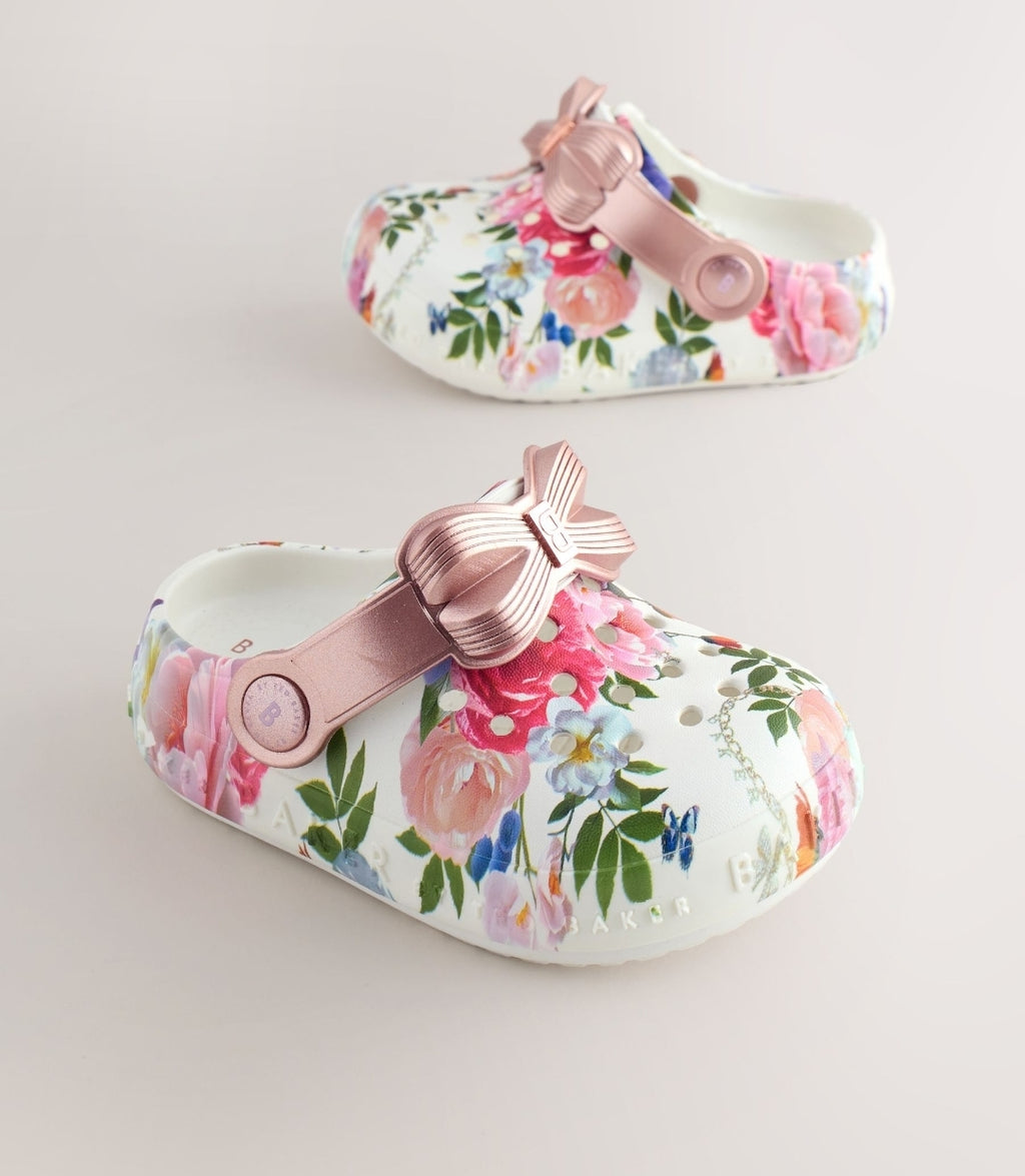 Baker by Ted Baker Girls Bow Clog Sandals