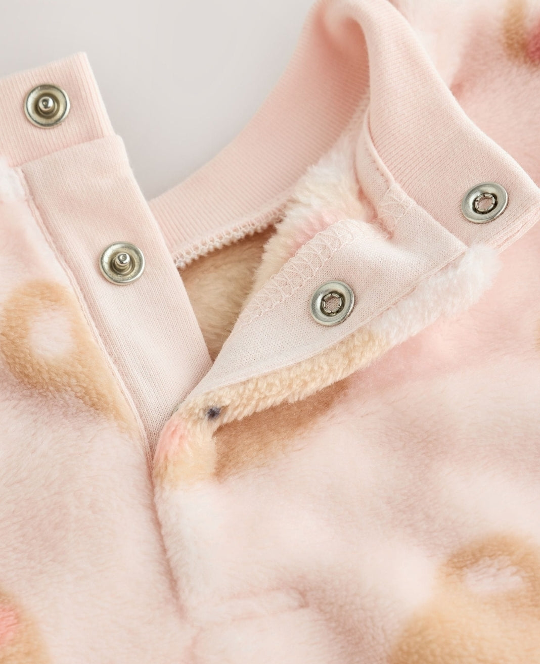 Pink Bear Baby Fleece Sweater and Leggings Set 2 Piece