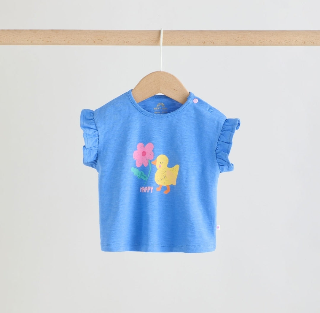 Multi Character Short Sleeve Top and Shorts Baby Set 6 Piece