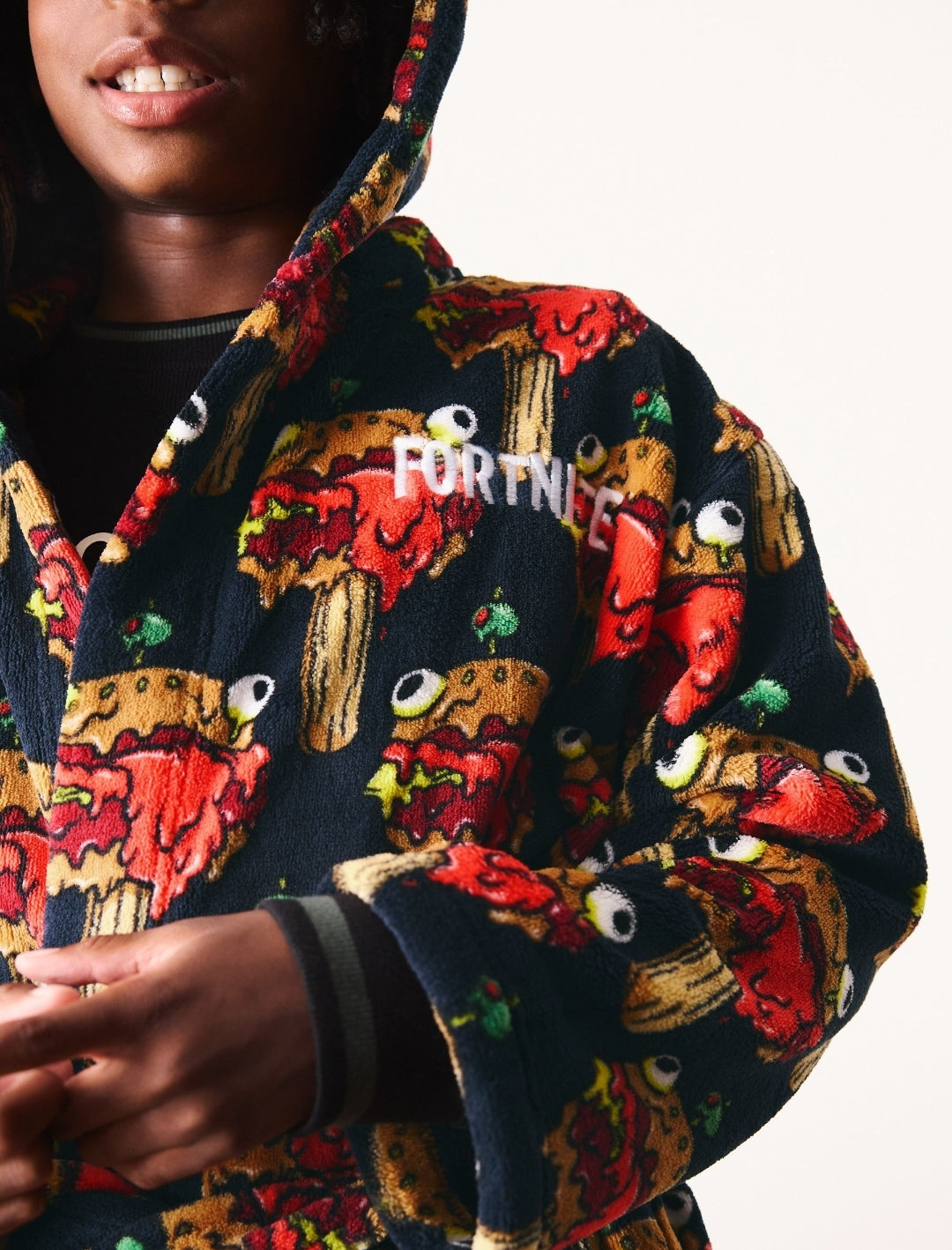 Navy Fortnite All Over Print
Fleece Robe