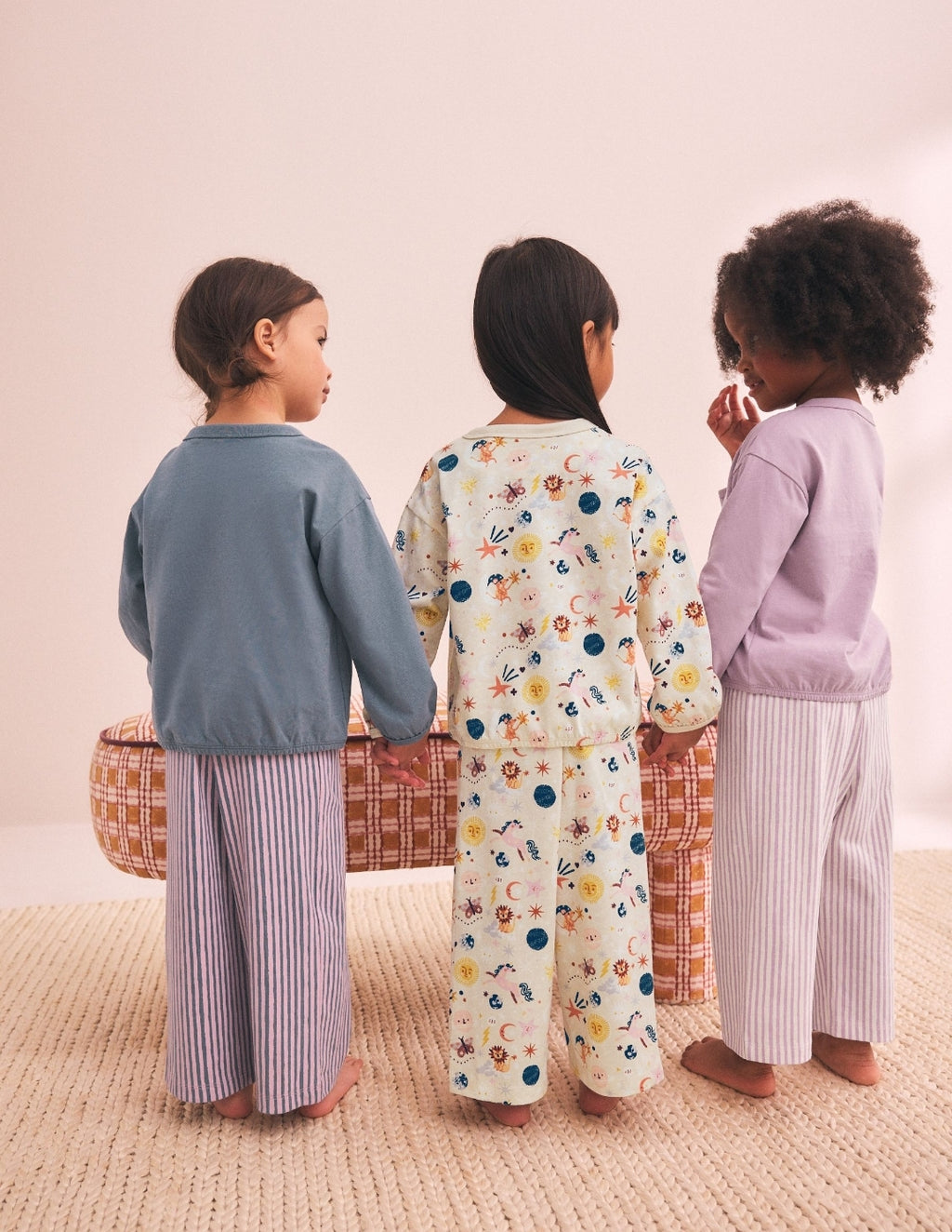 Multicoloured Wide Leg Pyjamas 3 Pack