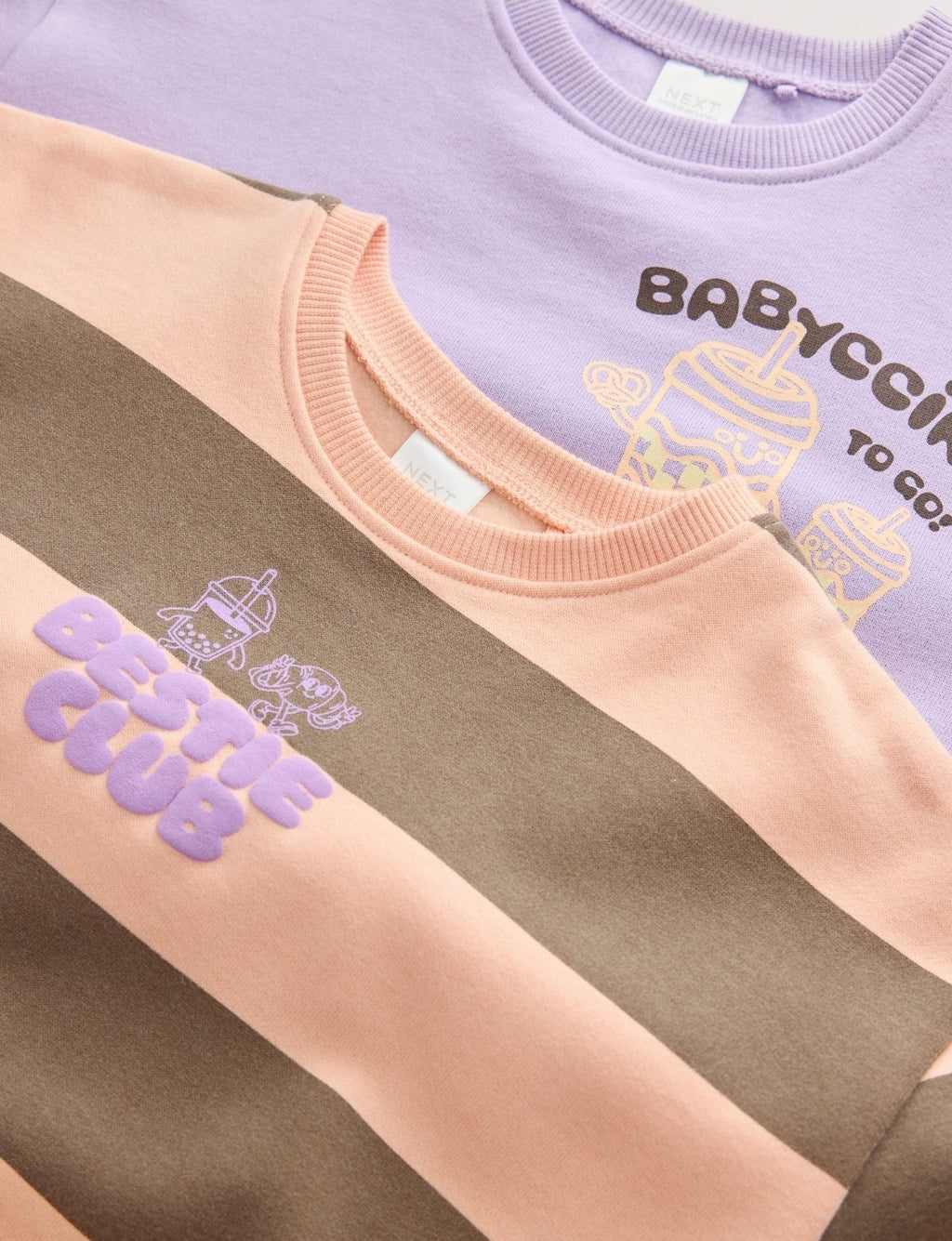 Pink/Purple Sweatshirt and Barrel Trousers Set 2 Pack