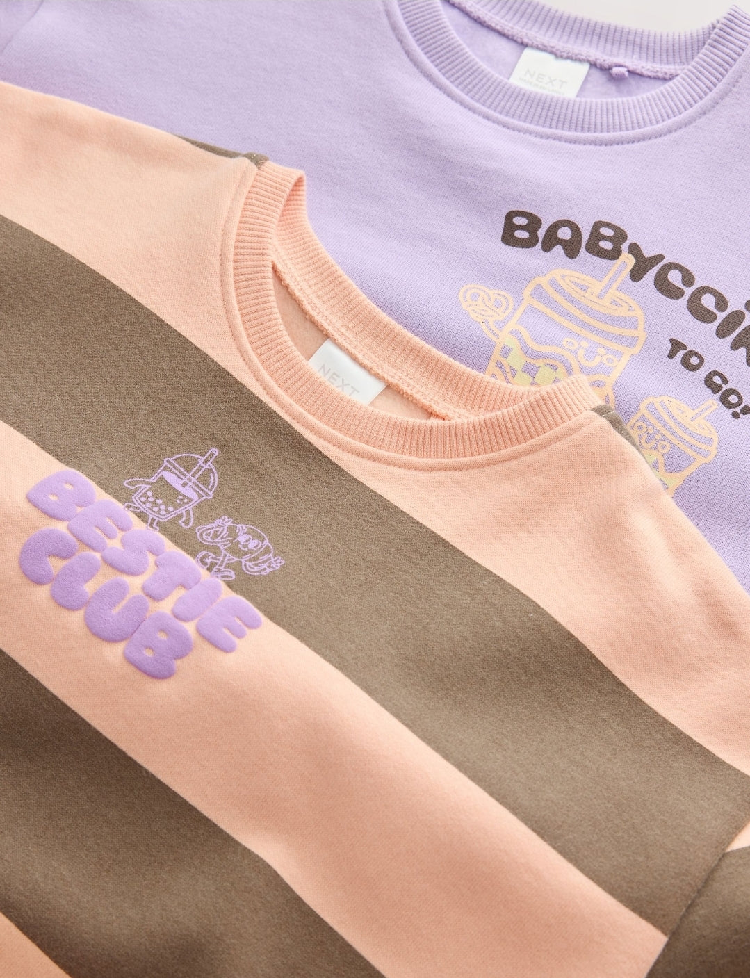 Pink/Purple Sweatshirt and Barrel Trousers Set 2 Pack