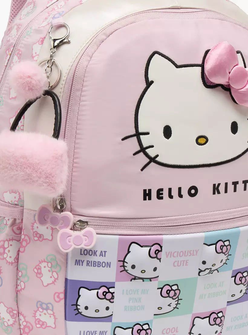 Sanrio Hello Kitty Print Backpack for Girls 16 inches