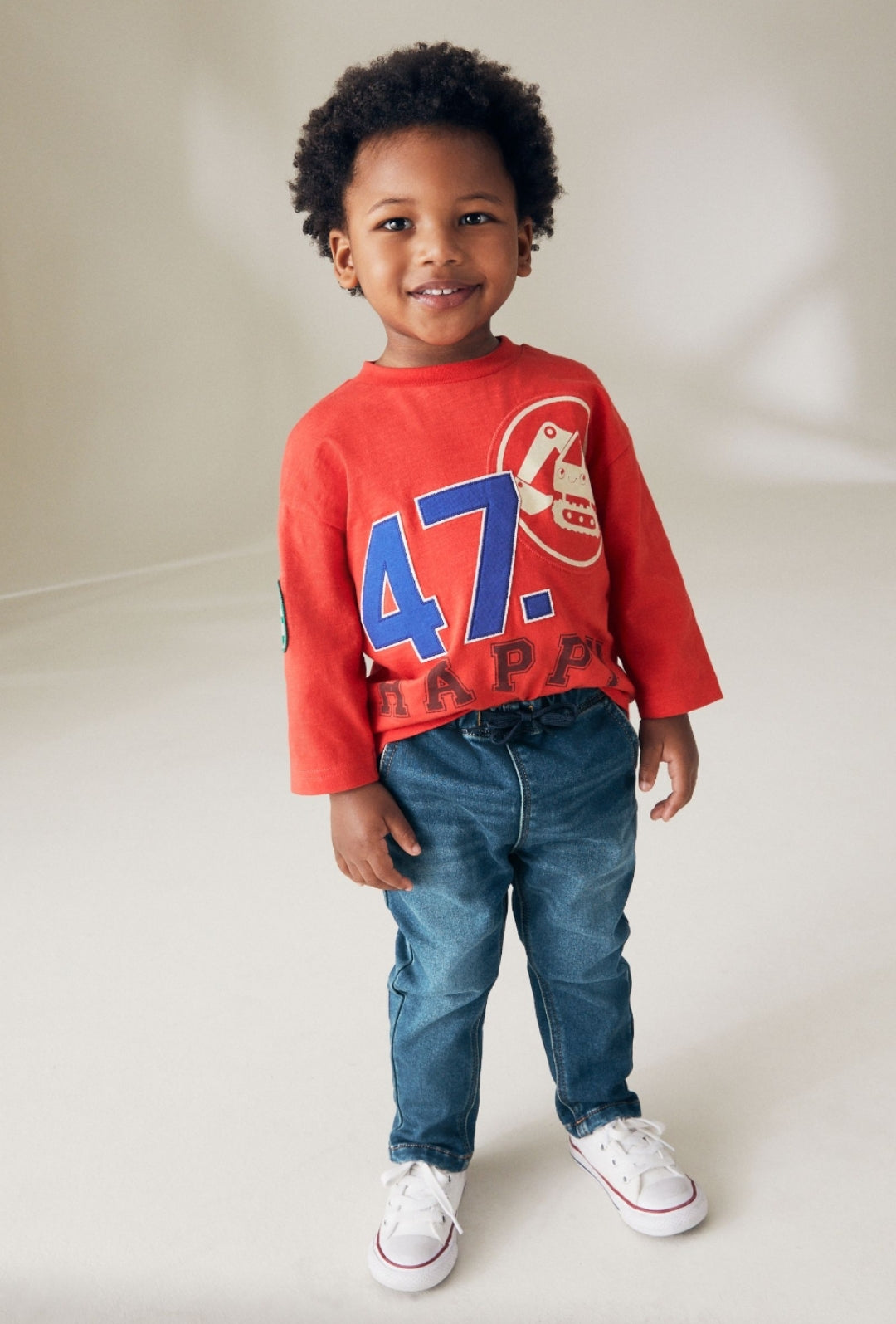 Vintage Wash Loose Fit Jeans