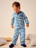 Blue/White Check Button Down Pyjamas