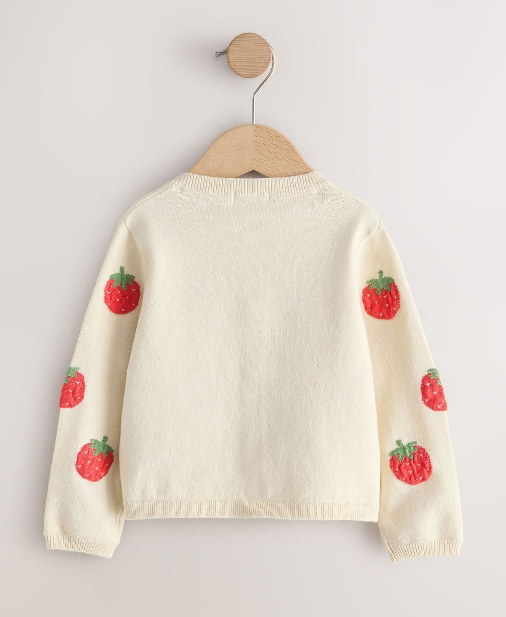 Ecru Strawberry Cardigan