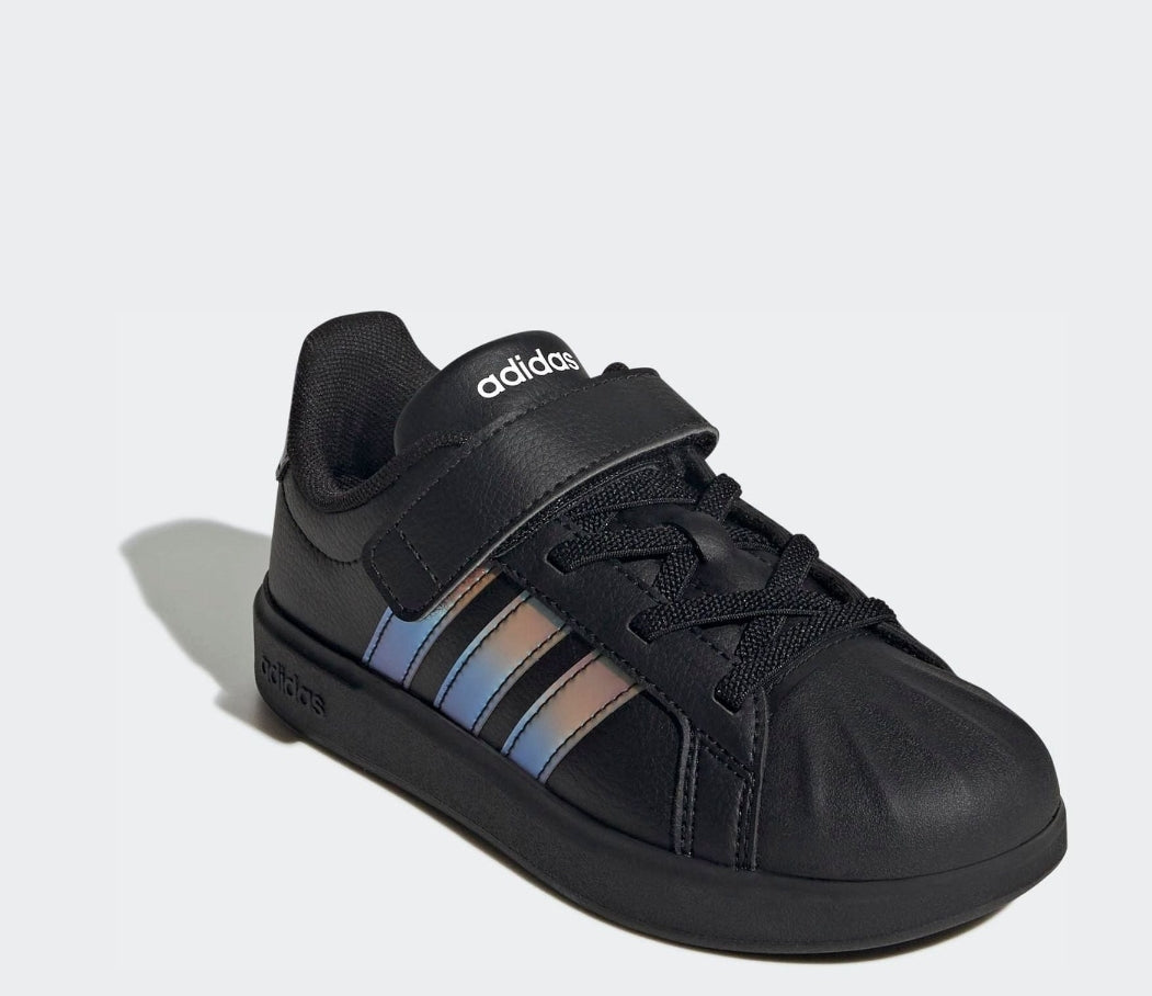adidas Black Streettalk Elastic Lace Trainers