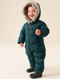 Green Waterproof Padded Snowsuit