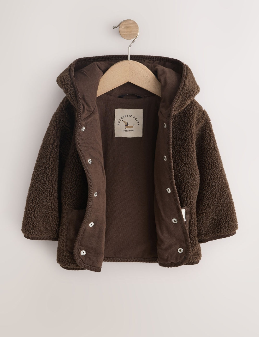 Chocolate Brown Hooded Fleece