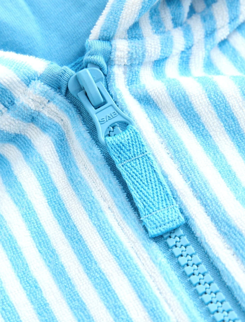Blue Striped Towelling All-In-One