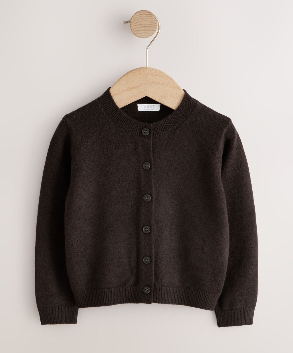 Chocolate Brown Knit Cardigan