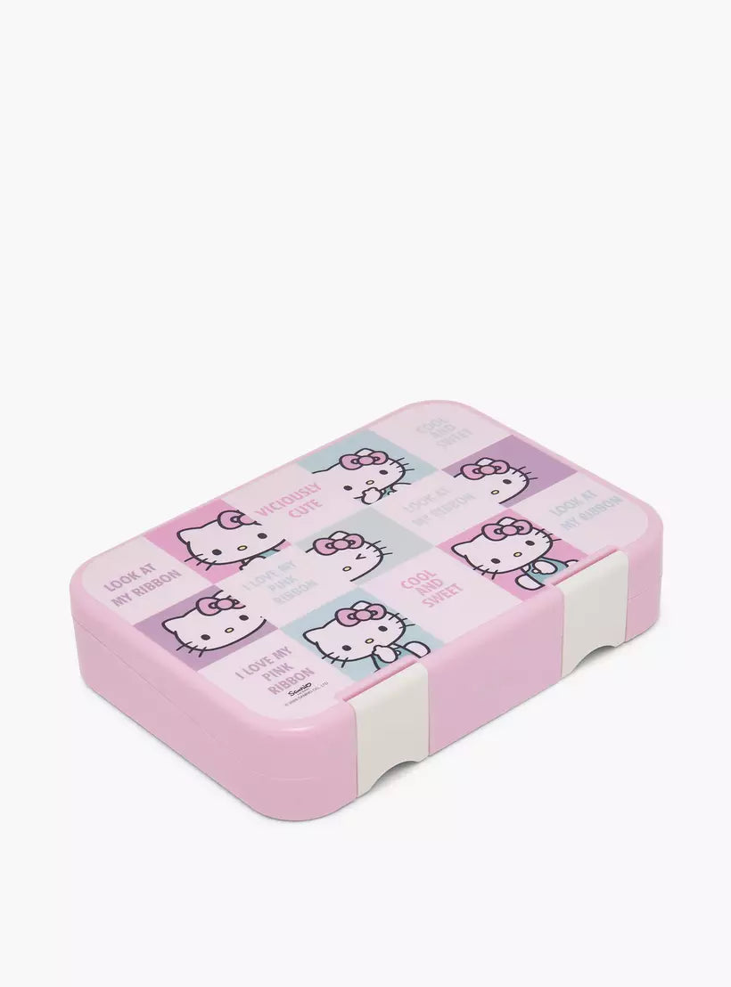 Sanrio Hello Kitty Lunch Box for Girls with Clip Lock Lid