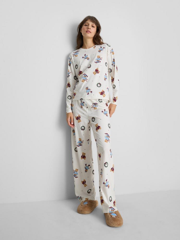 Primark Women’s Pure Cotton Teddy Bear Family Christmas Pyjamas
