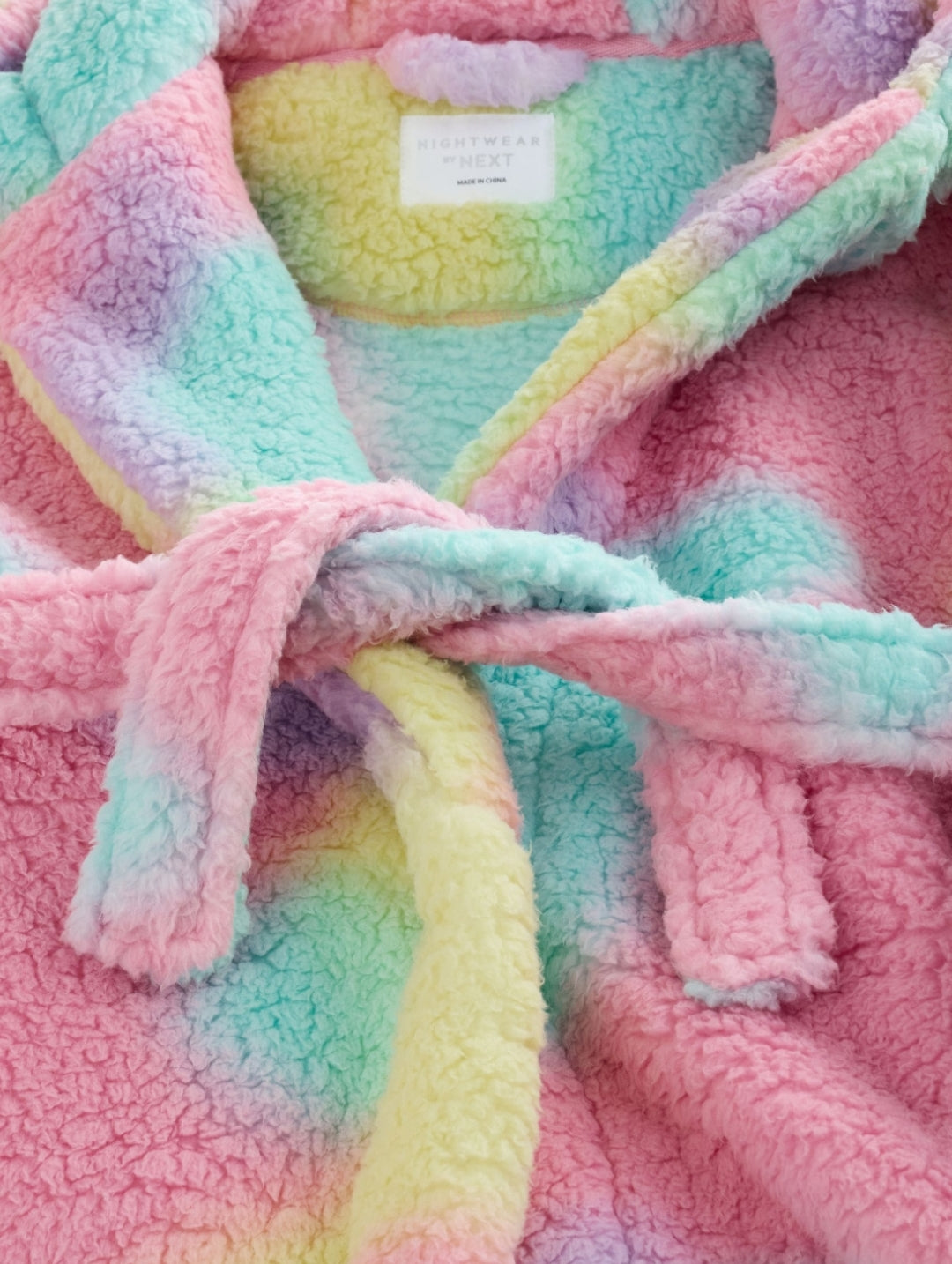 Multi Tie-Dye Fleece Dressing Gown