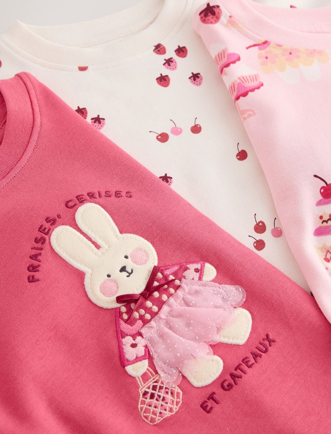 Pink Snuggle Pyjamas 3 Pack