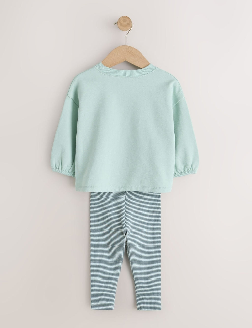 Blue Pear Long Sleeve Top and Leggings Set