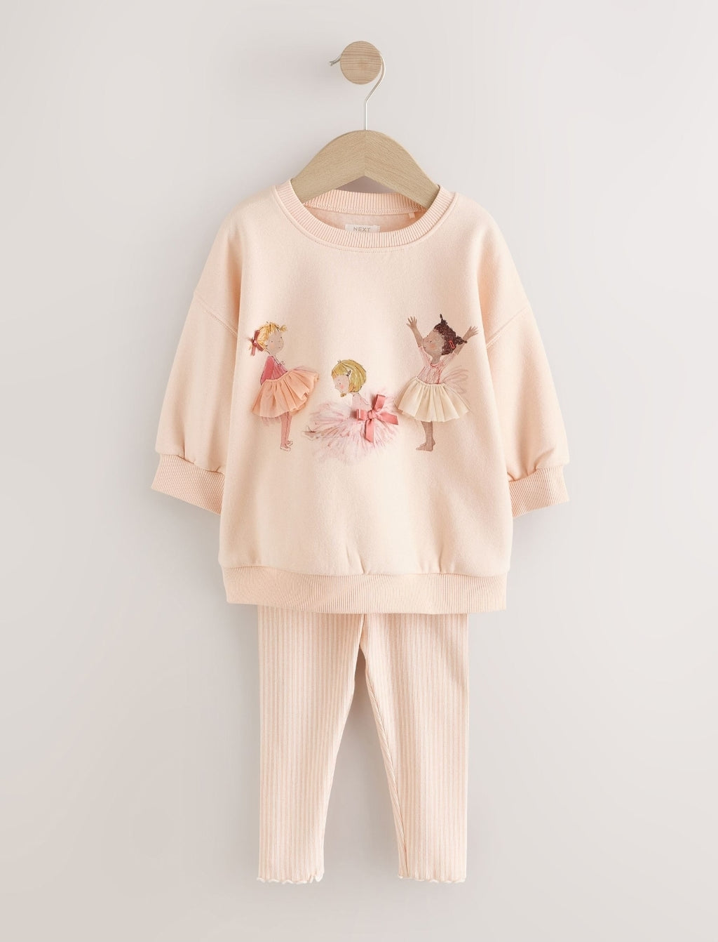 Pink Ballerinas Sweatshirt and Leggings Set