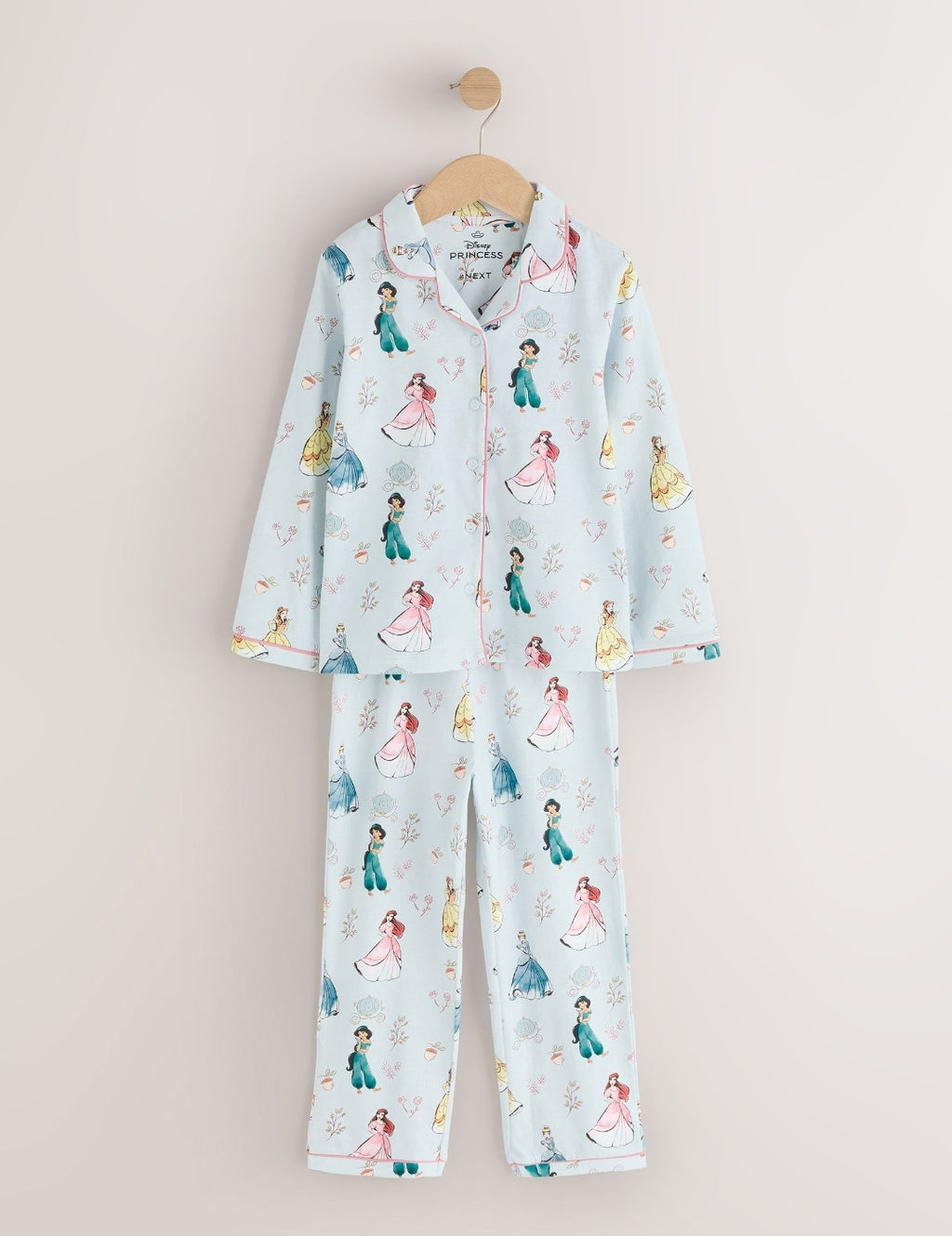 Blue Disney Princess Jersey Button Through Pyjamas