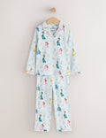 Blue Disney Princess Jersey Button Through Pyjamas
