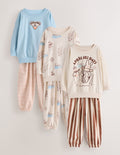 Neutral ski print Jogger Pyjamas 3 Pack