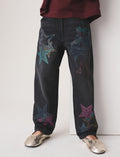 Charcoal Grey Star Diamante
Straight Leg Jeans