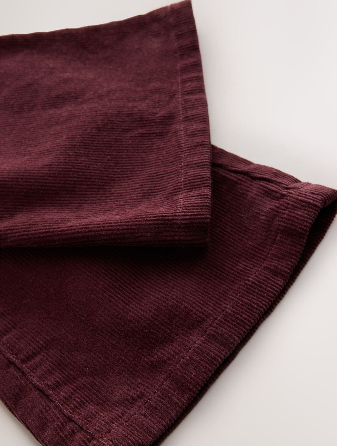 Berry Red Cord Flared Jeans