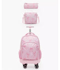 Juniors Bow Print 3-Piece School Trolley Bag Set18 inches