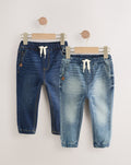Blue Denim Regular Fit Jogger Jeans
With Comfort Stretch 2 Pack