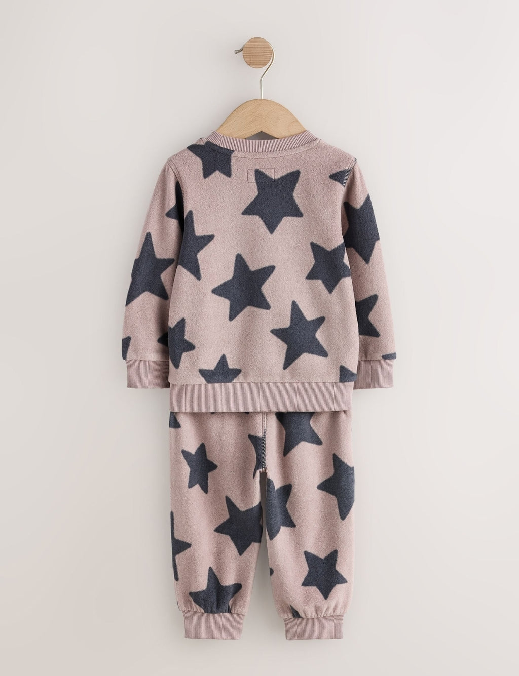 Black/Nude Cosy Fleece Pyjamas 2 Pack