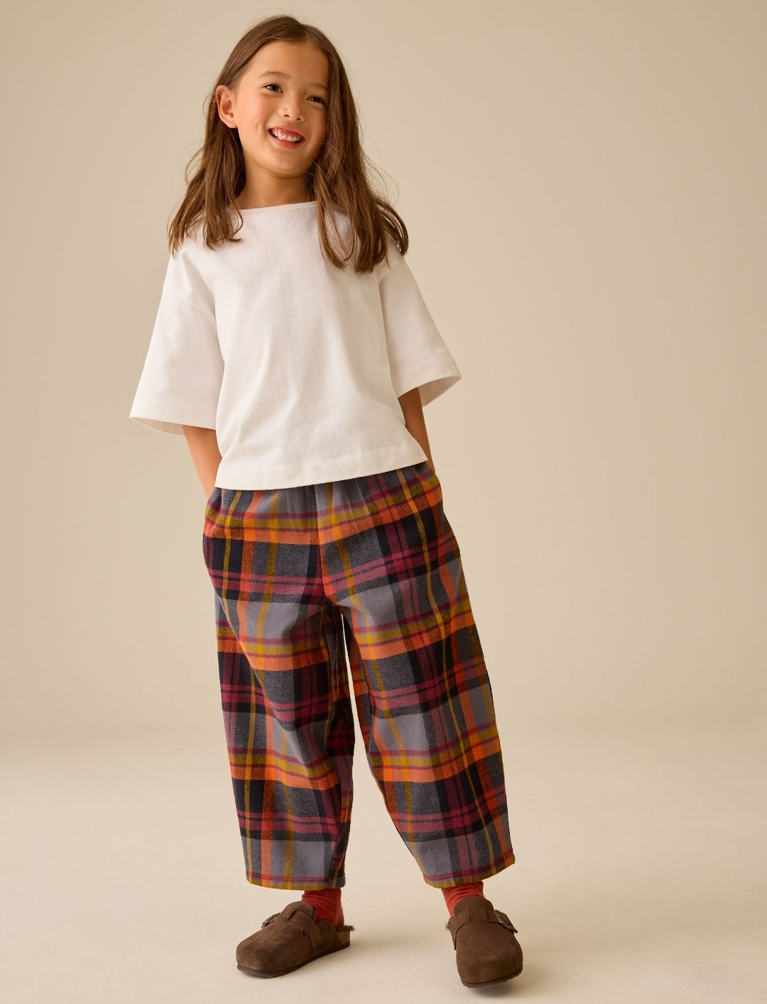 Rust Brown/Multi Check Barrel Pullon
Trousers