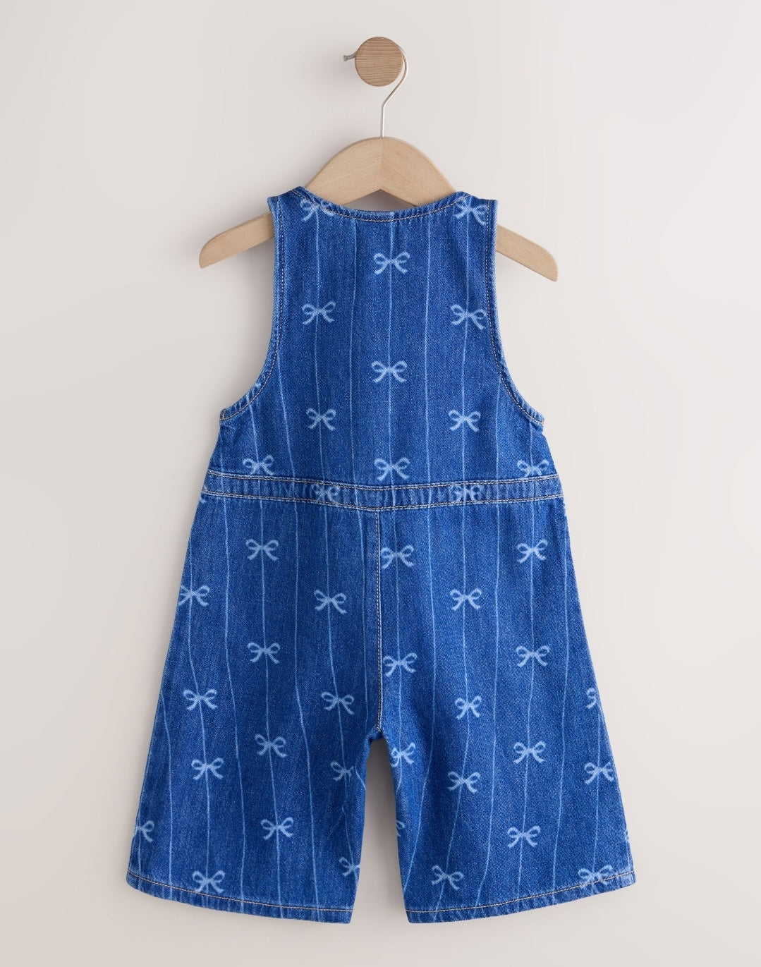 Bow Print Sleeveless Denim
Jumpsuit