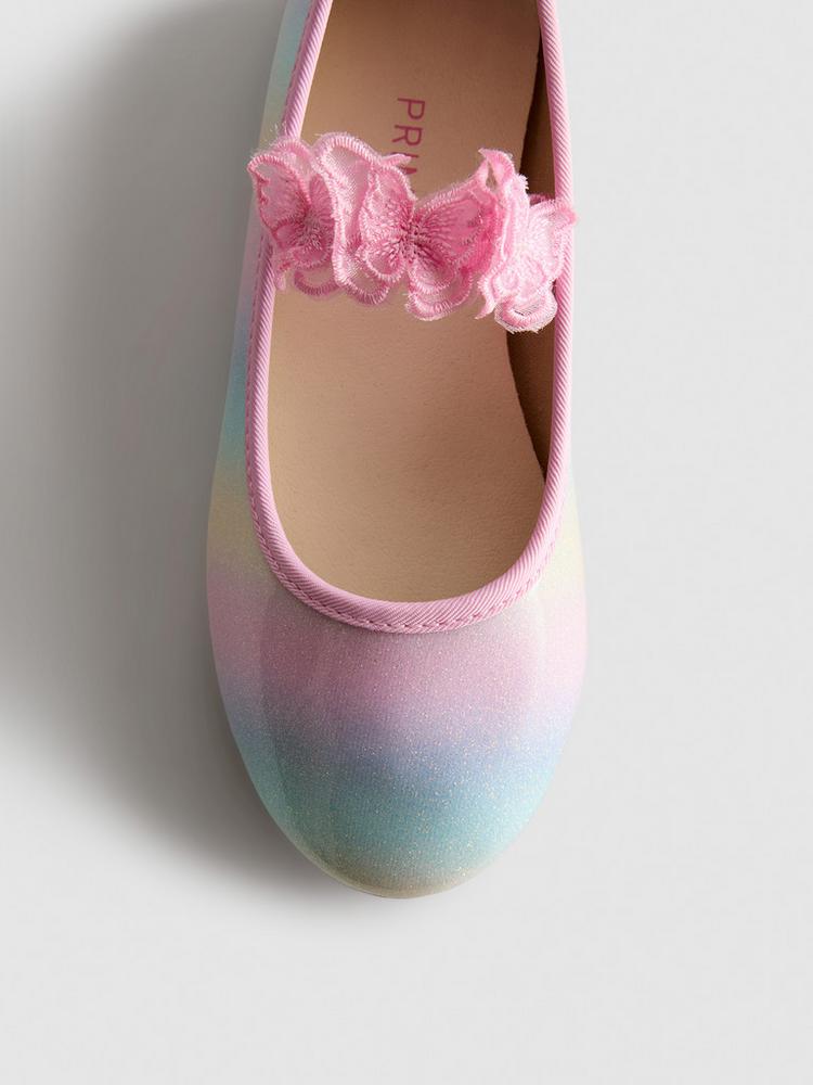Butterfly Appliqué Ballet Pumps