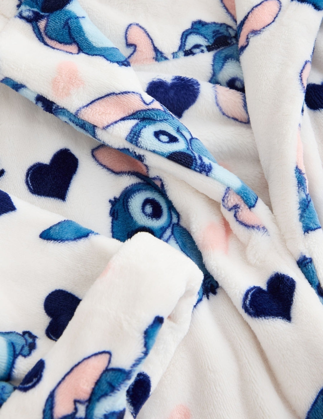 Blue Lilo and Stitch Fleece Dressing Gown