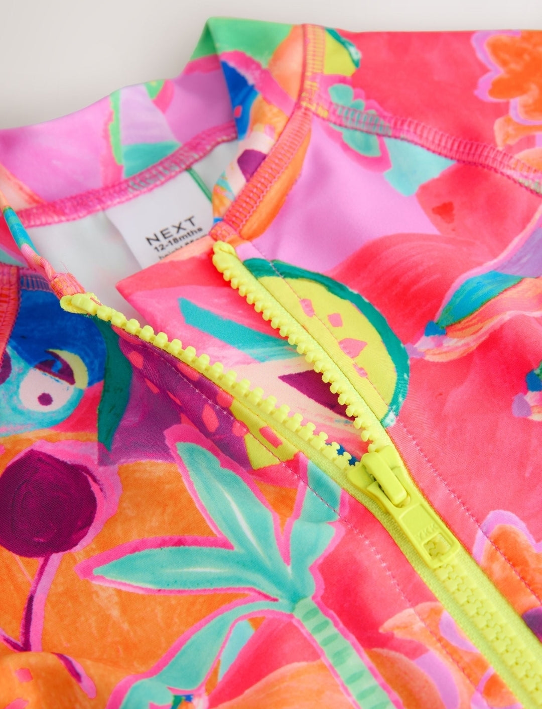 Orange Tropical Sunsafe Swimsuit