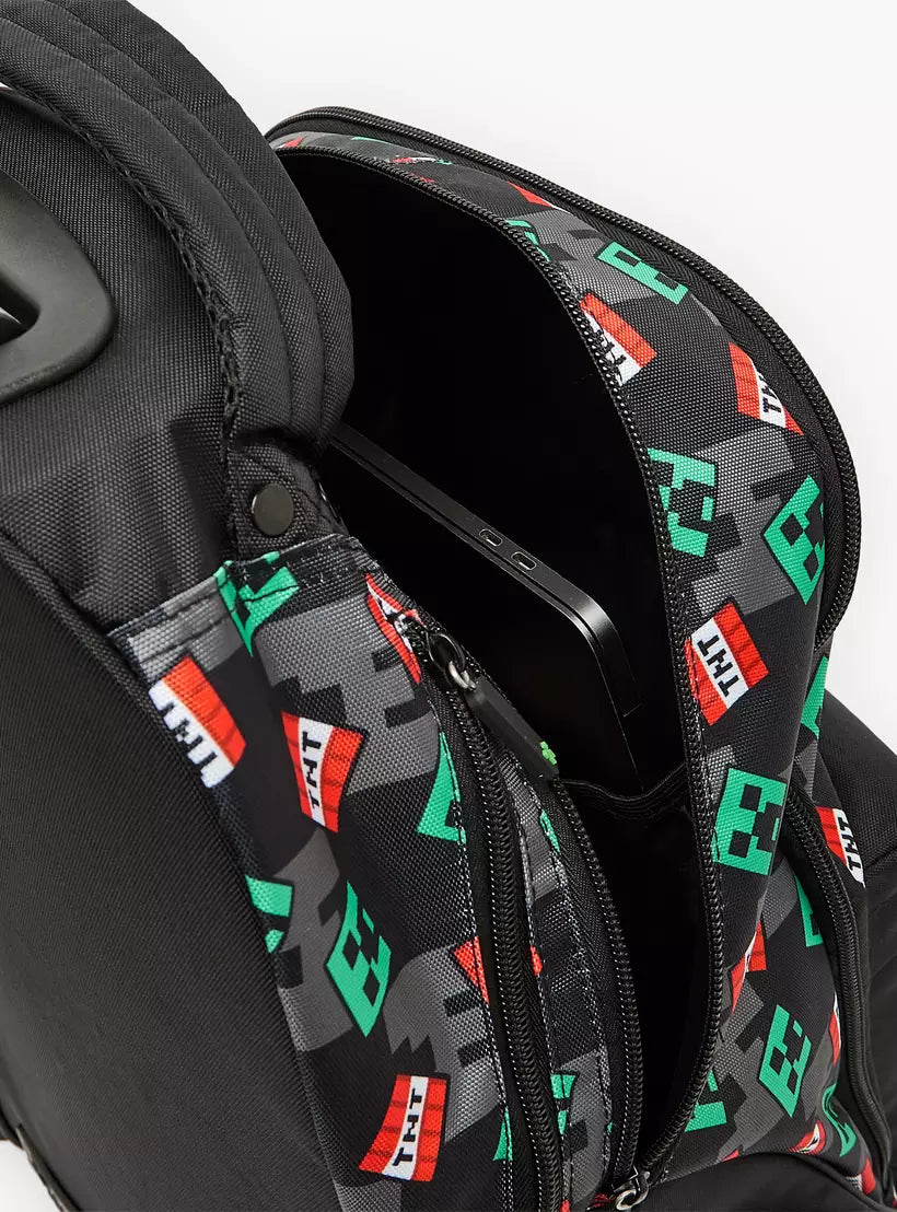 Minecraft Print Trolley Bag 18 inches