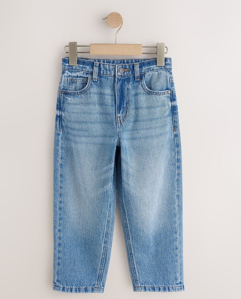 Light Blue Denim Baggy Tapered Authentic Jeans