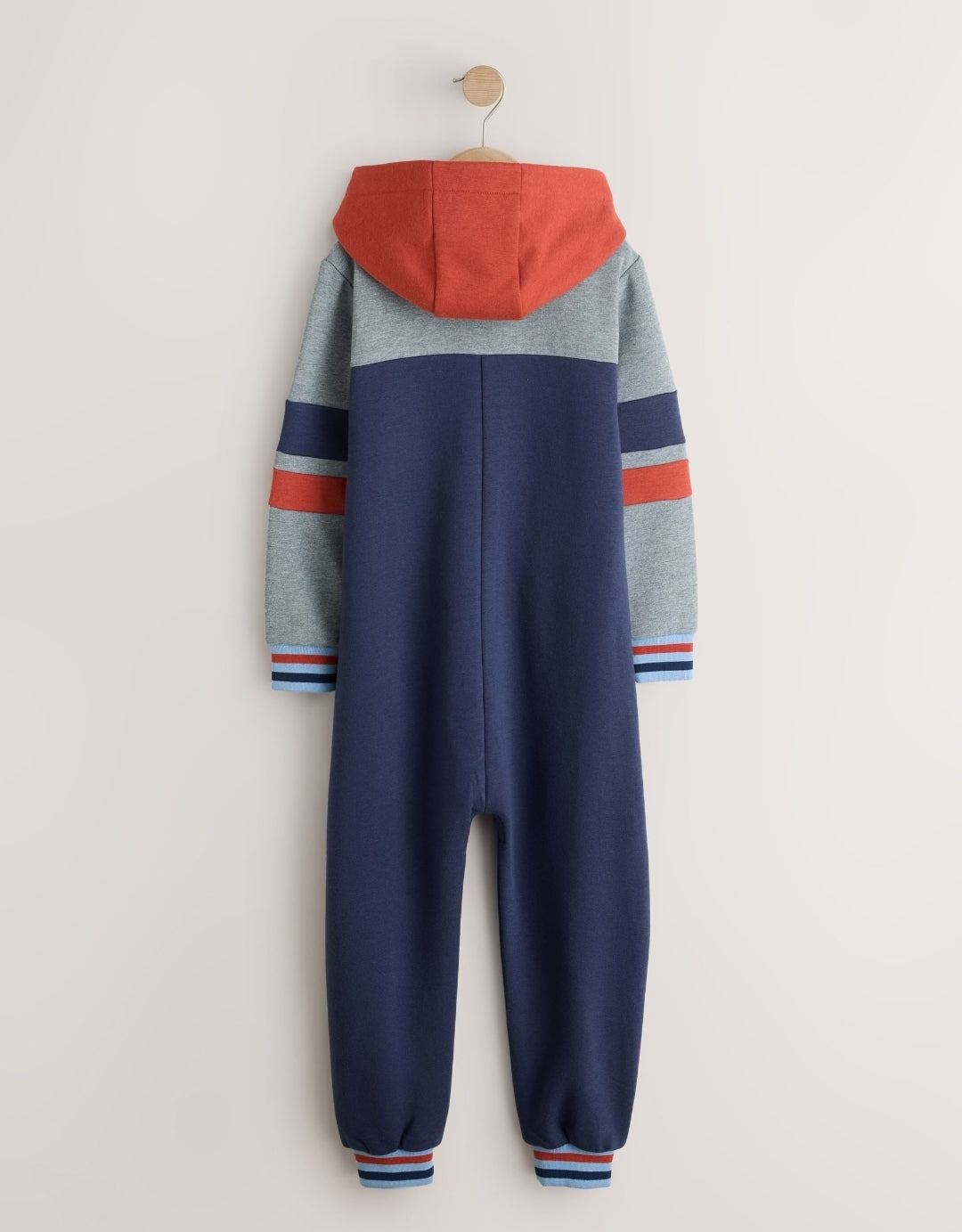 Blue/Grey Colourblock Fleece All-In- One