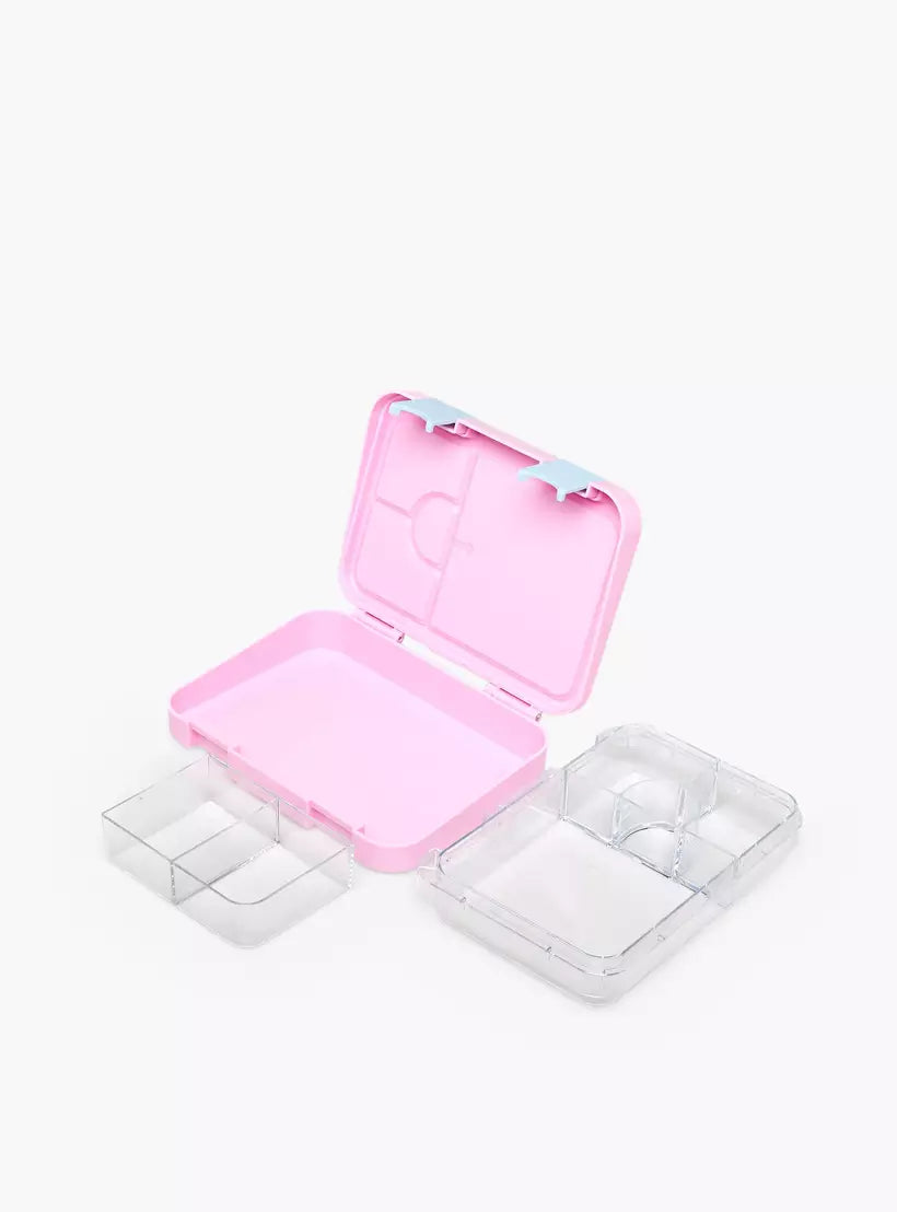 Sanrio Hello Kitty Print Bento Lunch Box for Girls with Clip Lock Lid