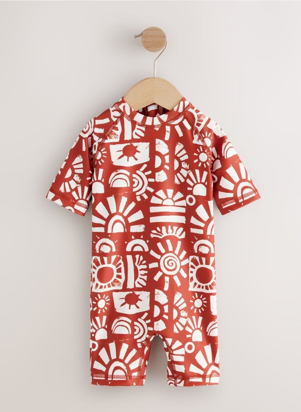 Brown Aztec Sunsafe All-In-One Swimsuit