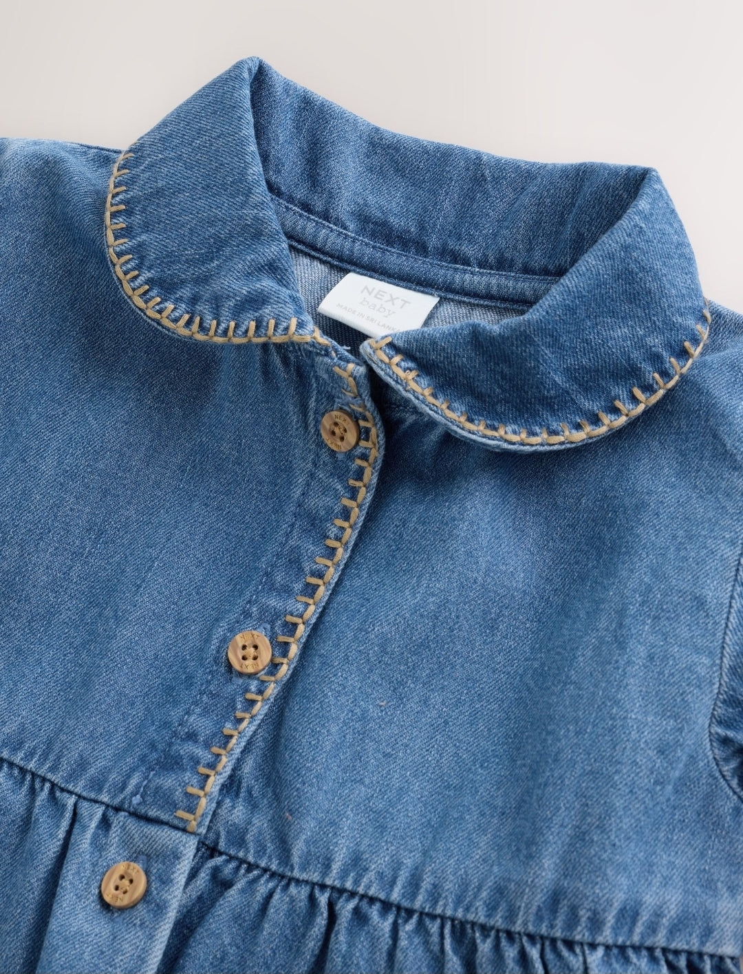 Denim Blue Baby Romper
