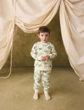 Ecru/Green Cath Kidston Dinosaur Single Cosy Fleece Pyjamas