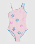 River Island Pink Sequin Shell
Aysmmetric Swimsuit