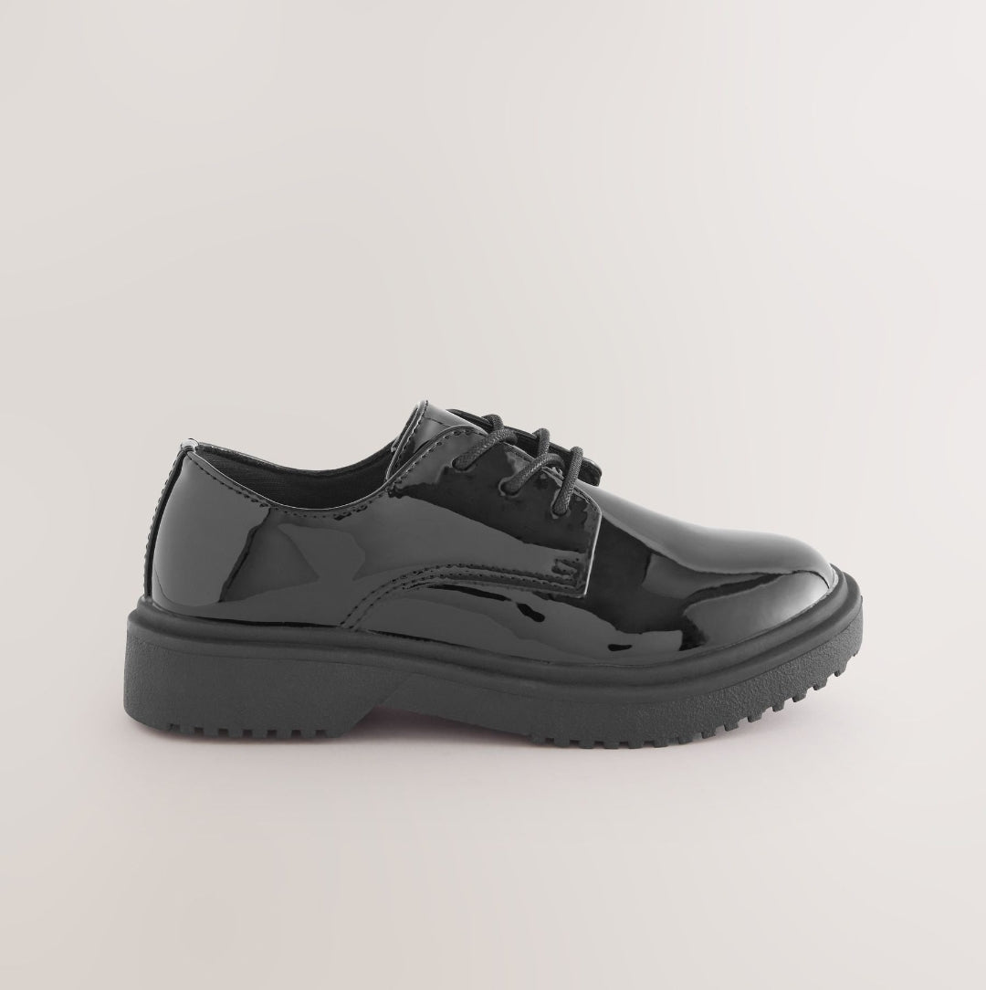 Black Patent Standard Fit (F)
School Chunky Lace-Up Shoes