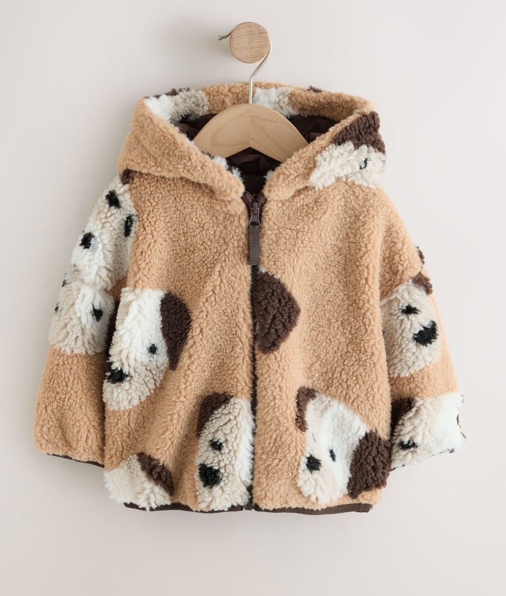 Neutral Dog Hooded Zip Up Fleece