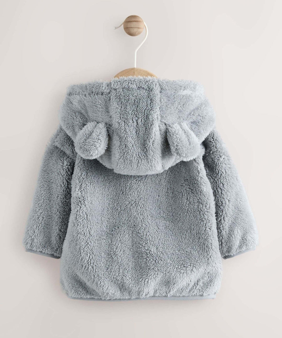 Grey Fleece Baby Zip Jacket