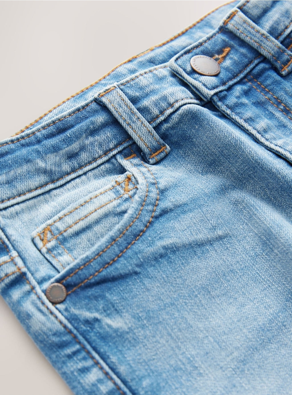 Mid Blue Skinny Fit Stretch Jeans